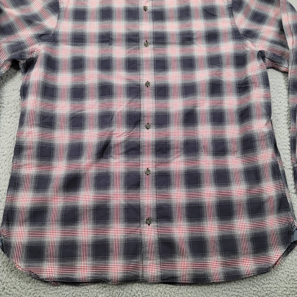 Banana Republic Shirt Mens XL Blue Red plaid Button Up Long Sleeve Classiccore - Picture 7 of 15